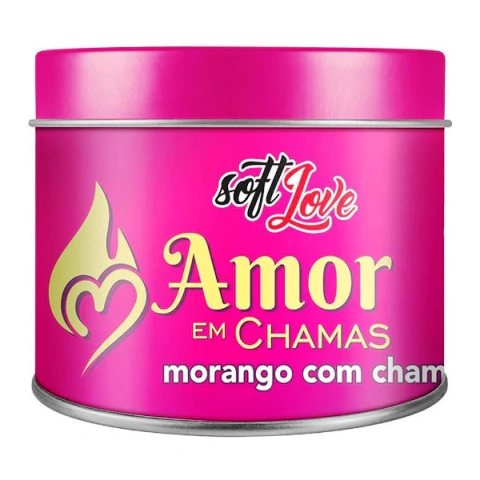 Vela Beijável Aromática Amor em Chamas 50g Soft Love na internet
