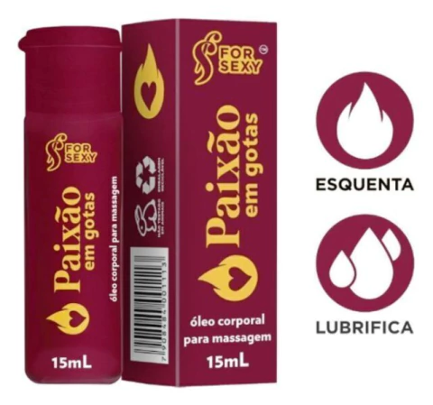 Paixão em Gotas Óleo Lubrificante Hot Forsexy 15ml