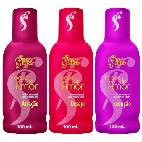 Toque de Amor Óleo Massagem Perfumado 100ml Forsexy