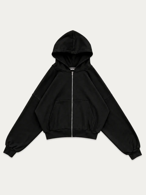 Campera Zipper Black
