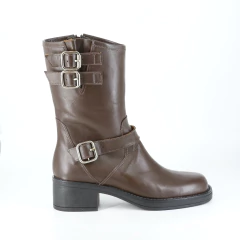 Bota Hebillas con taco choco - comprar online