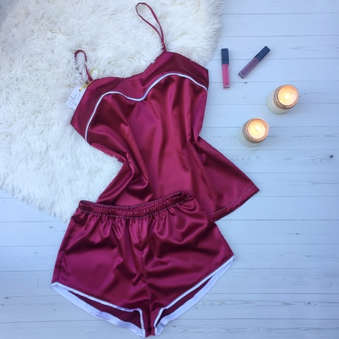 Pijama Kiara (color Bordeaux) - comprar online
