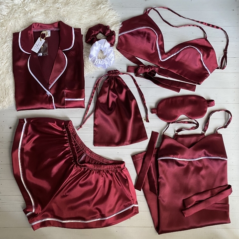 Set de viaje PRIMAVERA-VERANO (color Bordeaux) - comprar online