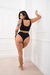 CORPIÑO TOP KENDAL BLACK TEXTURADO - Aquarela Bikinis