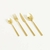 CUBIERTOS X16 GOLD MATTE en internet