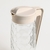 JARRA DE VIDRIO DIAMOND TAPA BEIGE en internet