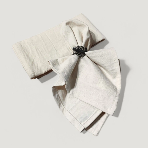 SERVILLETAS TUSSOR NATURAL X4 - 47x47cm