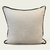 ALMOHADON LISO BORDE NEGRO 60X60