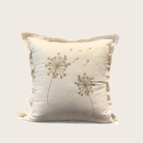 ALMOHADON DIENTE LEON CRUDO 50x50