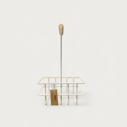 CANASTA AGARRE CENTRAL 17CM BLANCA