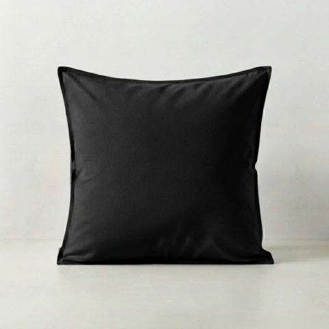 ALMOHADON LISO TUSSOR NEGRO