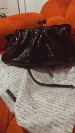 Imagen de Cartera Pasticcino black Weekend MaxMara cuero doble cadena