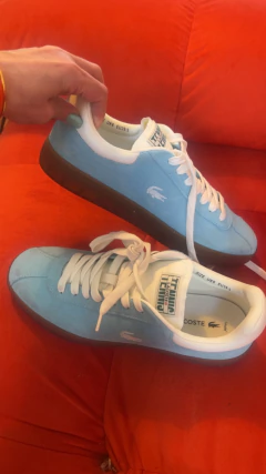 Zapatillas deportivas Lacoste Tennis Celeste sin uso nuevas - comprar online