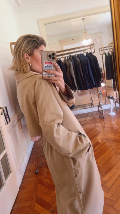 Trench largo Napoleón con cinturón