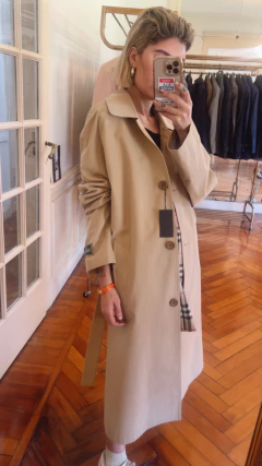 Trench largo Napoleón con cinturón - comprar online