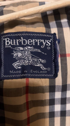 Gabardina Burberrys con forro a cuadros over - CABU