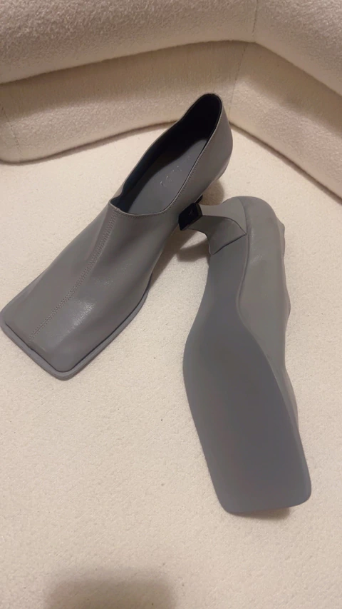 Zapatos de taco bajo 3.5 con punta cuadrada nuevos - comprar online