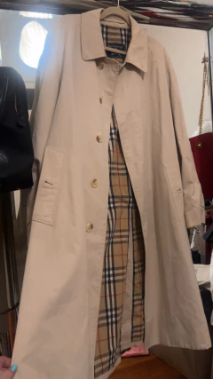 Gabardina Burberrys con forro a cuadros over - comprar online