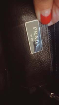 Cartera Prada cuero y gamuza con doble correa - tienda online