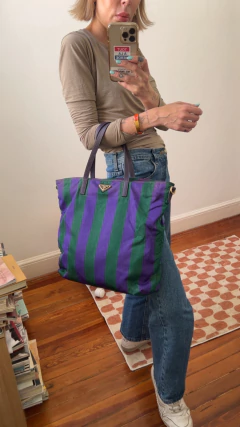 Bolso Prada tote Navy - comprar online