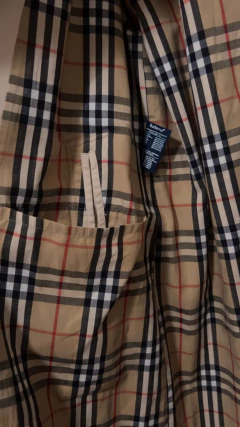 Gabardina Burberrys con forro a cuadros over - tienda online
