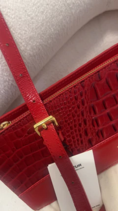 Imagen de Cartera sin uso nueva cuero pieza única bandolera de cuero upcycled