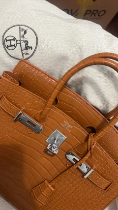 Birkin Hermes vintage de mano de cuero con candado en internet