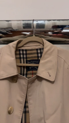 Gabardina Burberrys con forro a cuadros over