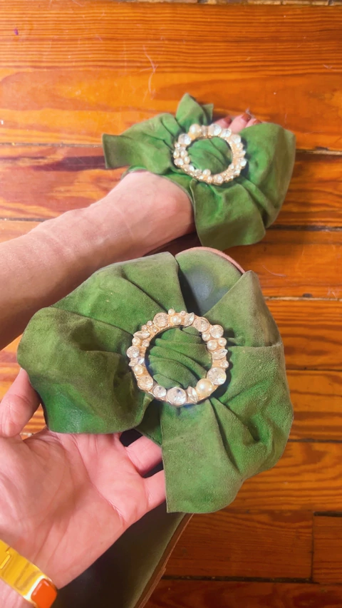 Sandalias cabu con moño y detalle circular glow 39