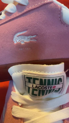 Zapatillas Lacoste tenis casual Rosa nuevas sin uso - CABU