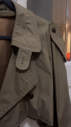 Trench corto upcycling pieza única over - CABU