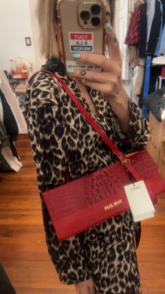 Cartera sin uso nueva cuero pieza única bandolera de cuero upcycled - tienda online