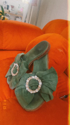 Sandalias cabu con moño y detalle circular glow 39 - tienda online