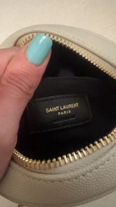 Cartera redonda Saint Laurent con funda sin uso - tienda online