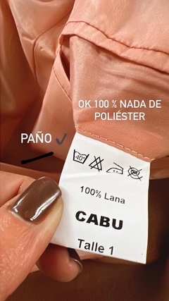 Tapado long lana 100 % - CABU