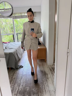 Blazer doble talla m pieza única oriental