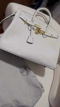 Birkin Hermes vintage Cartera de mano con candado - comprar online