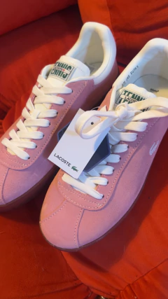Zapatillas Lacoste tenis casual Rosa nuevas sin uso en internet