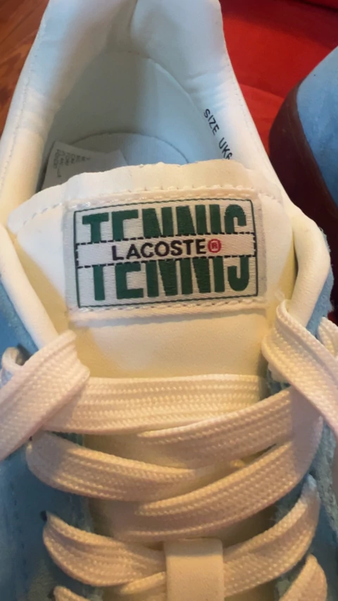 Zapatillas deportivas Lacoste Tennis Celeste sin uso nuevas