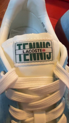 Zapatillas deportivas Lacoste Tennis Celeste sin uso nuevas - tienda online
