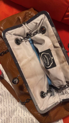 Cartera Pasticcino Weekend MaxMara cuero doble cadena con bolsa