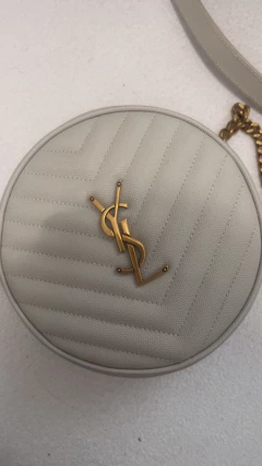 Cartera redonda Saint Laurent con funda sin uso