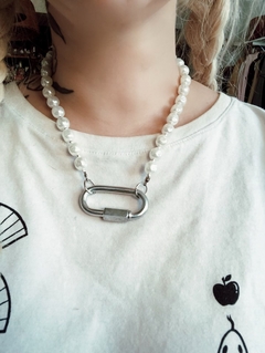 COLLAR PERLONES + MOSQUETON CABU - comprar online