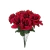 Rosa Chocolate Vermelha Artificial Com 12 Galhos (Aveludada)