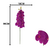 Haste de Orquídea Artificial Com 9 Flores - comprar online