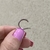 Piercing Fake Uma Fileira Com Zircônias Formato Baguete Banhado No Ouro/Ródio - PF279