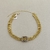 Imagem do Choker Malha Relógio Com Peça Central Retangular Vazada Banhada No Ouro/Ródio - CK882