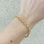 Pulseira De Corrente Elo Português Fecho Boia Banhada No Ouro - PL1096 na internet
