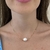 Colar Pérola Única Natural na Veneziana com Bolinhas Banhado a Ouro - CL2381