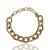 Pulseira De Corrente Elos Iguais Banhada a Ouro - PL584